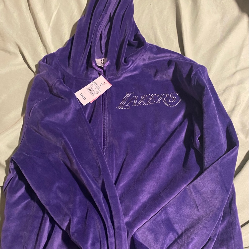 NBA Purple Lakers Hooded Jacket